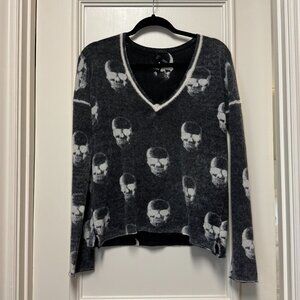 AQUA Cashmere Skull Sweater
